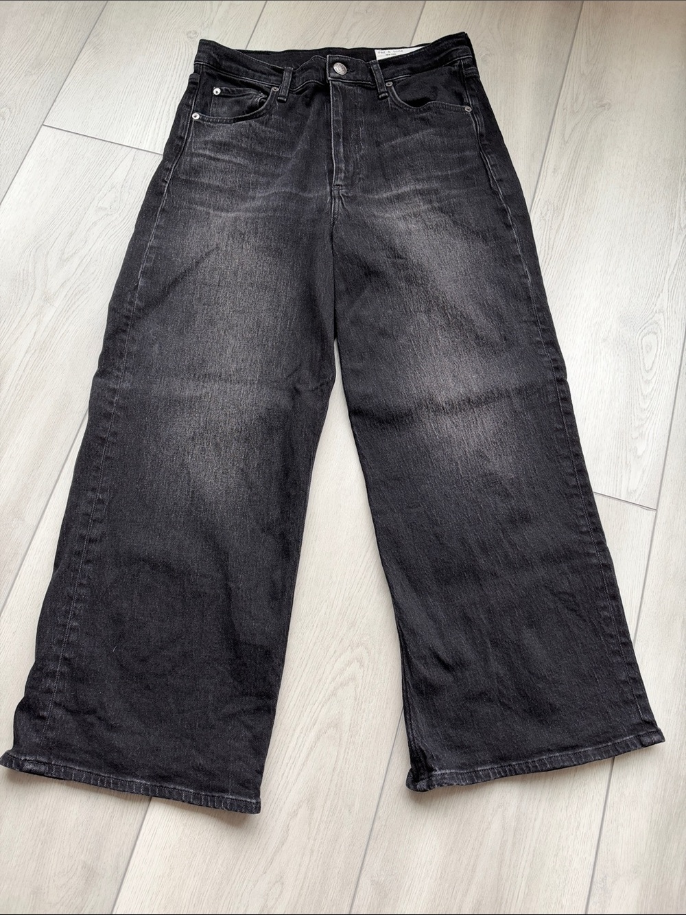 rag & bone Black Relaxed Wide-Leg women’s to Jeans
